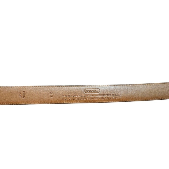 Coach Black Leather Belt Size 30''/75 cm - Picture 7 of 8